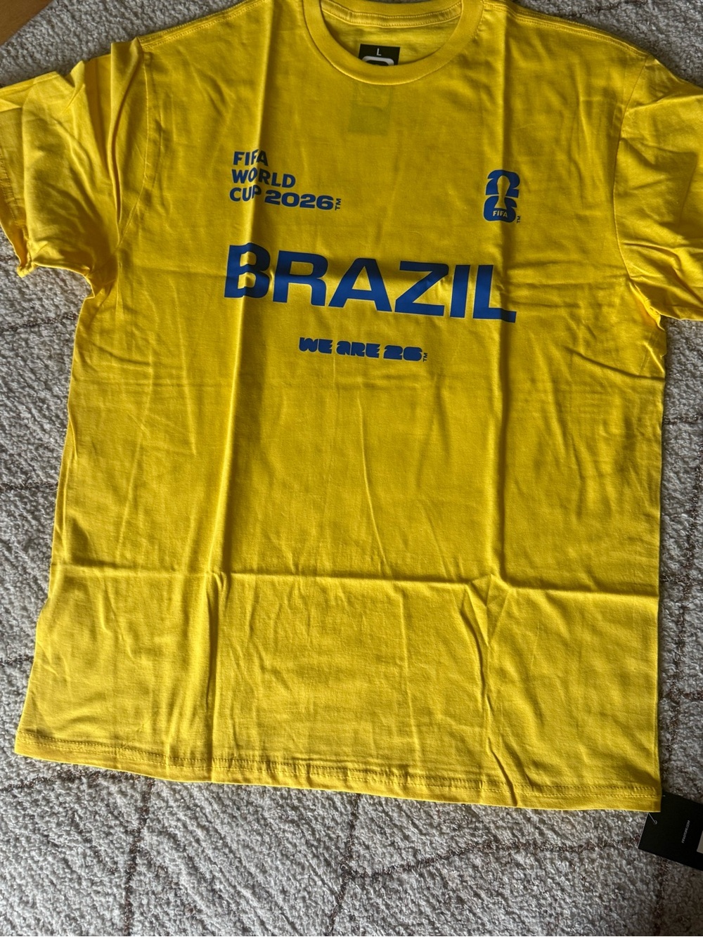 FIFA World Cup 2026 Brazil T-Shirt NWT Official Licensed Merchandise S/L